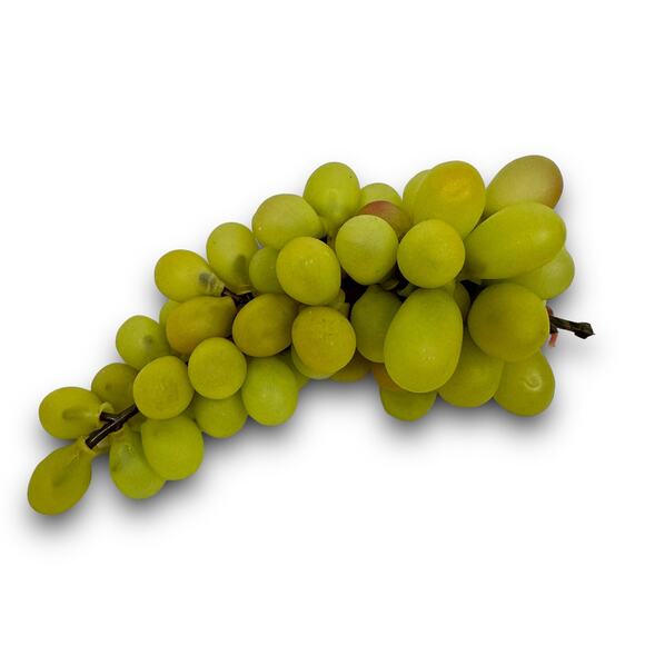 Realistic Artificial Fruit 4 Pieces Red Apple Green Grapes Lime Pear Table Decor - Picture 2 of 5